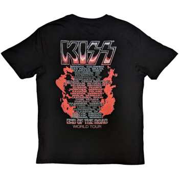Mercancía Kiss: Kiss Unisex T-shirt: End Of The Road Tour Red (back Print) (small) S