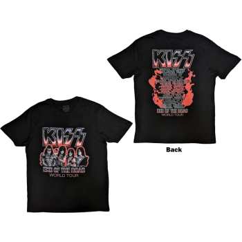 Mercancía Kiss: Kiss Unisex T-shirt: End Of The Road Tour Red (back Print) (small) S