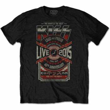 Merch Kiss: Camiseta Japan Live 2015 