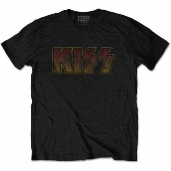 Merch Kiss: Camiseta Vintage Classic Logo Kiss 