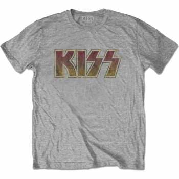Merch Kiss: Camiseta Vintage Classic Logo Kiss 