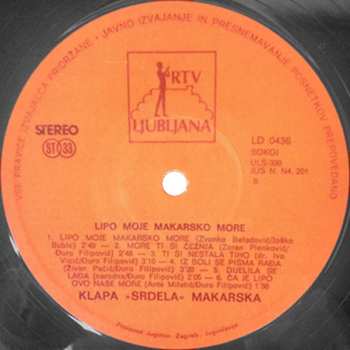 LP Klapa Srdela: Lipo Moje Makarsko More