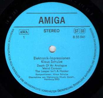 LP Klaus Schulze: Elektronik-Impressionen