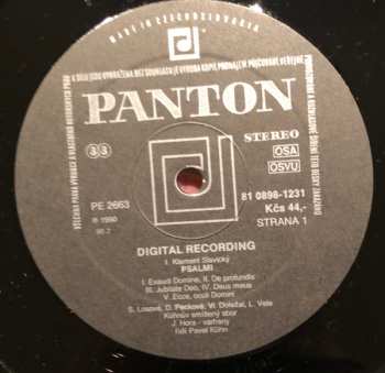 LP Petr Eben: Klement Slavický - Psalmi, Petr Eben Hořká hlína (Bitter earth)