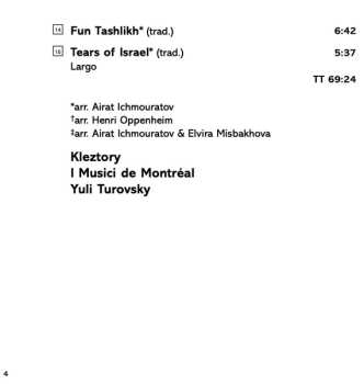 SACD Yuli Turovsky: Klezmer (Premiere Recordings)