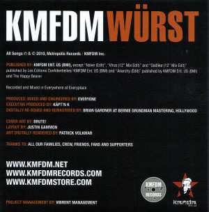 CD KMFDM: Würst