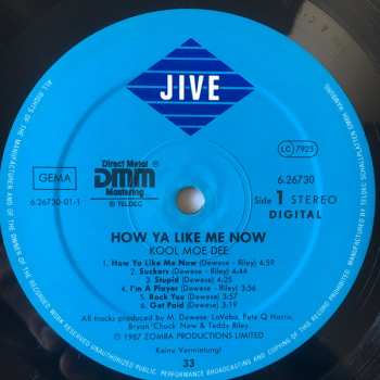 LP Kool Moe Dee: How Ya Like Me Now