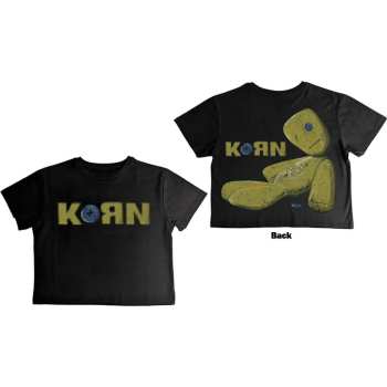 Mercancía Korn: Korn Ladies Crop Top: Doll Issues (back Print) (x-small) XS