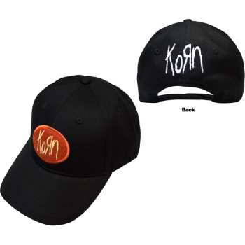 Mercancía Korn: Korn Unisex Baseball Cap: Oval Logo (black) (back Print)