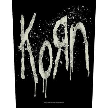 Merch Korn: Aplicación en la espalda Splatter Logo Korn