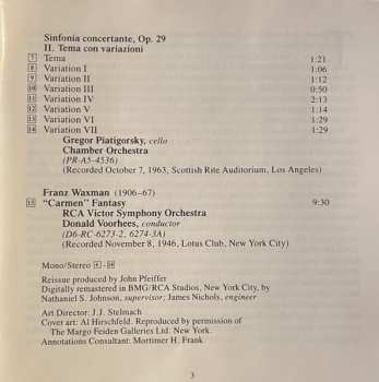 CD Miklós Rózsa: Concerto / Concerto / Tema Con Variazioni / "Carmen" Fantasy