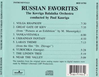 CD Kovriga Balalaika Orchestra: Russian Favorites
