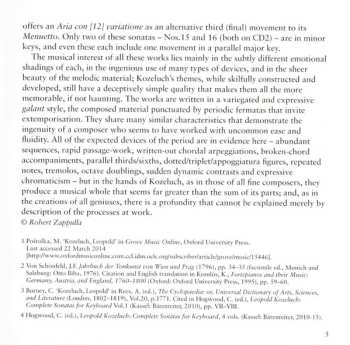 2CD Leopold Koželuh: Complete Keyboard Sonatas (Volume 2) 