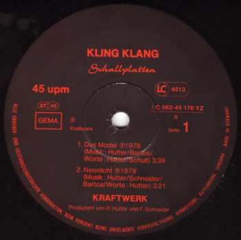 LP Kraftwerk: Das Model