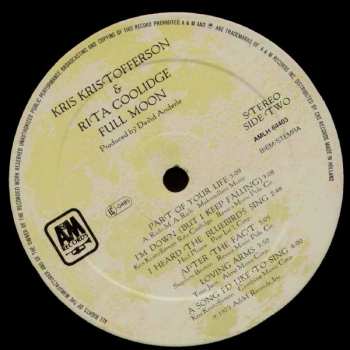 LP Kris Kristofferson & Rita Coolidge: Full Moon