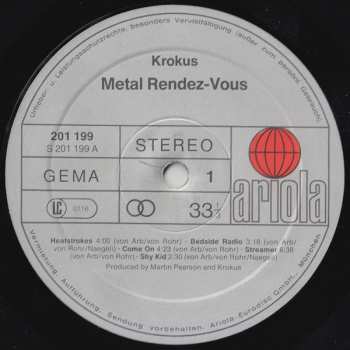 LP Krokus: Metal Rendez-vous