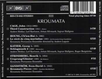 CD Kroumata Percussion Ensemble: Music by Cage, Houng, Katzer, Strindberg & Sandström
