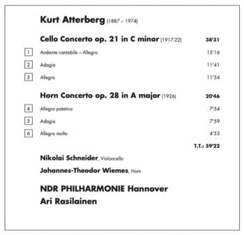 CD Ari Rasilainen: Cello Concerto • Horn Concerto
