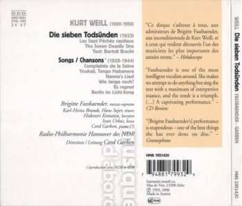 CD Brigitte Fassbaender: Die Sieben Todsünden • Chansons