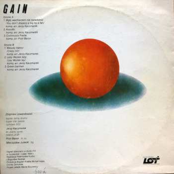 LP Kwartet Zbigniewa Lewandowskiego: Gain