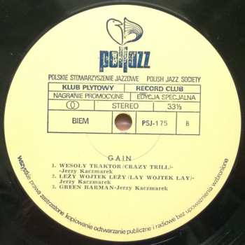 LP Kwartet Zbigniewa Lewandowskiego: Gain