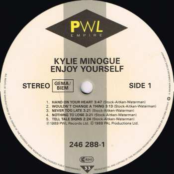 LP Kylie Minogue: Enjoy Yourself