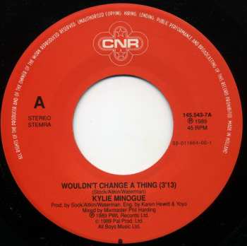 SP Kylie Minogue: Wouldn't Change A Thing