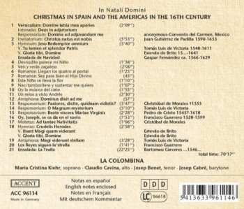 CD La Colombina: Christmas In Spain And The Americas In The 16th Century
