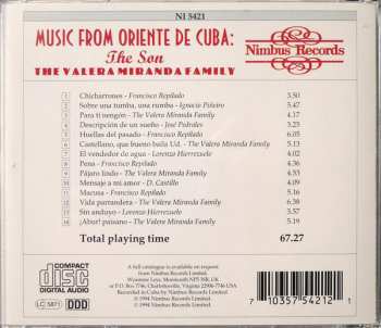 CD La Familia Valera Miranda: Music From Oriente De Cuba - The Son