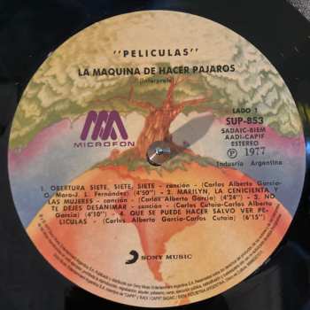 LP La Máquina De Hacer Pájaros: Películas