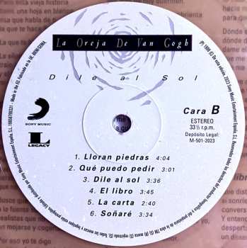 LP La Oreja De Van Gogh: Dile Al Sol CLR