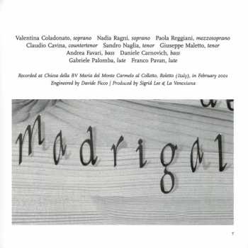 9CD/Caja La Venexiana: L'Arte De Madrigale LTD