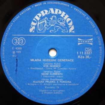 LP Ladislav Kubík: Mladá Hudební Generace