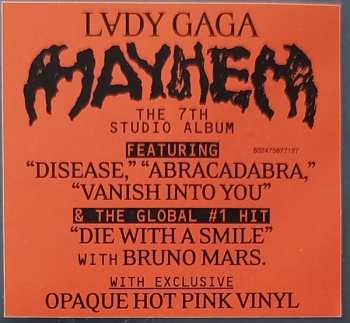 2LP Lady Gaga: Mayhem CLR