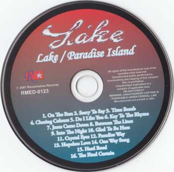 CD Lake: Lake / Paradise Island