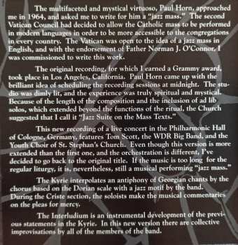 CD Lalo Schifrin: Jazz Mass In Concert