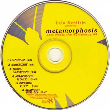 CD Lalo Schifrin: Metamorphosis (Jazz Meets The Symphony #4)