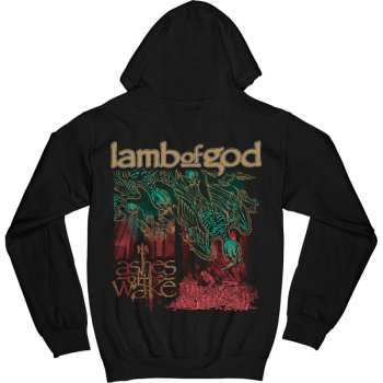 Mercancía Lamb Of God: Lamb Of God Unisex Zipped Hoodie: Ashes Of The Wake Album Cover (back Print) (small) S