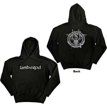 Mercancía Lamb Of God: Lamb Of God Unisex Pullover Hoodie: Skeleton Eagle (back Print) (x-large) XL