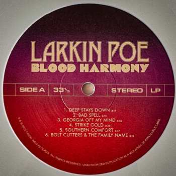 LP Larkin Poe: Blood Harmony CLR