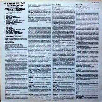 LP László Sándor: Music Of The Bible - Old Hebrew Songs