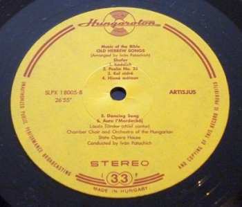 LP László Sándor: Music Of The Bible - Old Hebrew Songs