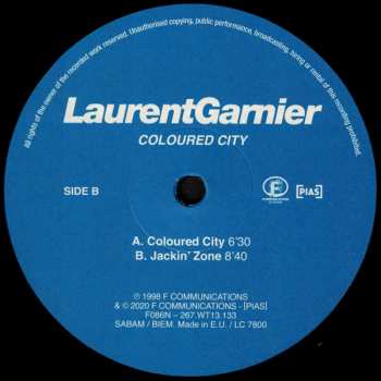 LP Laurent Garnier: Coloured City LTD