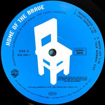LP Laurie Anderson: Home Of The Brave