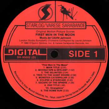 LP Laurie Johnson: Music From First Men In The Moon, Hedda, Captain Kronos & Dr. Strangelove - Original Motion Picture Score