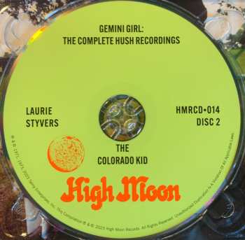 2CD Laurie Styvers: Gemini Girl: The Complete Hush Recordings DLX