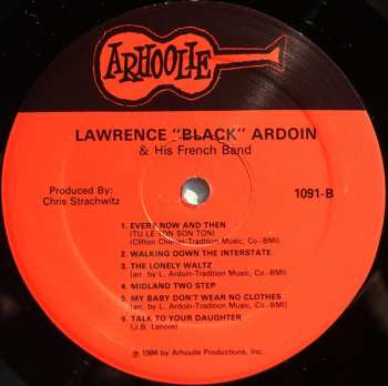 LP Edward Poullard: Lawrence "Black" Ardoin And His French Band