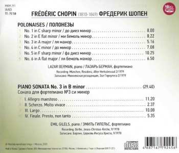 CD Frédéric Chopin: Chopin: Polonaises; Piano Sonata No. 3 in B minor 