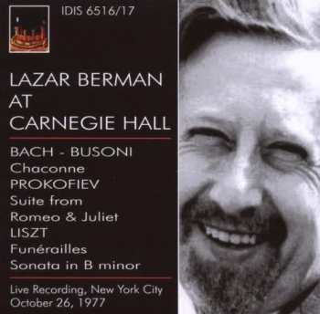 Album Lazar Berman: Live At Carnegie Hall