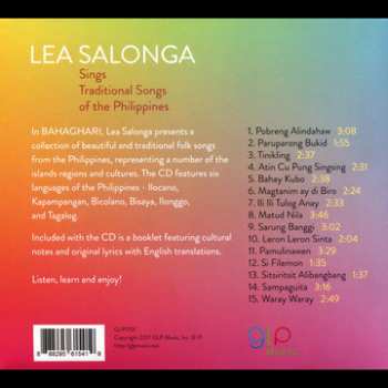 CD Lea Salonga: Bahaghari/Rainbow (Lea Salonga Sings Traditional Songs of the Philippines)